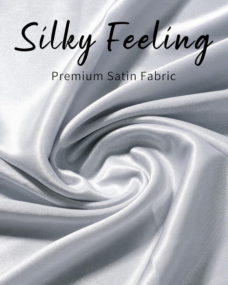 Sofier Satin Shawl Wraps for Women Evening Dresses Wedding Bridal Party Silky Scarf Formal Cover Up Bridesmaid Gifts - Image 3